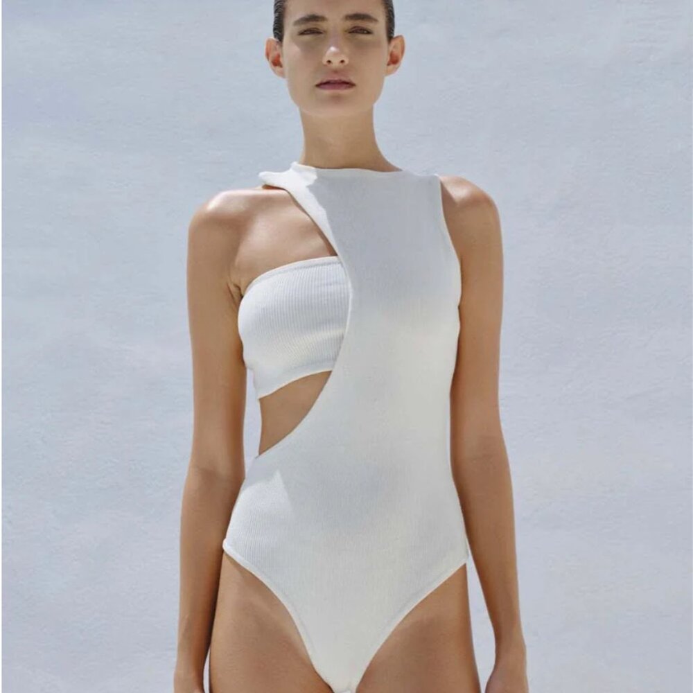 Baobab Bianca Body bodysuit, Cream, Small
